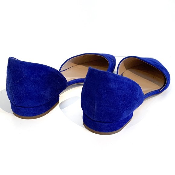 J. Crew Suede Cobalt Blue Flats - Picture 3 of 8